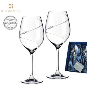 Sklenice na červené víno se Swarovski Elements Silhouette 470 ml,Sklenice na červené víno se Swarovski Elements Silhouette 470 ml