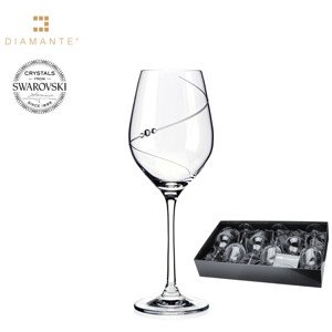 Sklenice na bílé víno se Swarovski Elements Silhouette 360 ml balení 6 ks,Sklenice na bílé víno se Swarovski Elements Silhouette 360 ml balení 6 ks