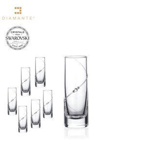 Sada sklenic štamprlí se Swarovski Elements Sandrigham 50 ml balení 6 ks,Sada sklenic štamprlí se Swarovski Elements Sandrigham 50 ml balení 6 ks