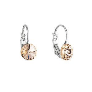 Náušnice Rivoli se Swarovski Elements visací Light Peach 8 mm,Náušnice Rivoli se Swarovski Elements visací Light Peach 8 mm