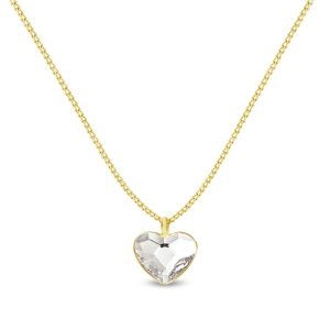 Náhrdelník čirý se Swarovski Elements Heart NG28086C Krystal L,Náhrdelník čirý se Swarovski Elements Heart NG28086C Krystal L