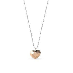 Náhrdelník srdce čirý se Swarovski Elements Heart N2808RG Rose Gold,Náhrdelník srdce čirý se Swarovski Elements Heart N2808RG Rose Gold