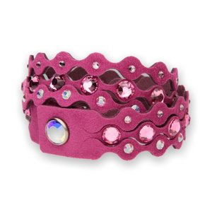 Náramek se Swarovski Elements krystaly tmavě růžový Dotty Elegant BLDOT2F1 Rose,Náramek se Swarovski Elements krystaly tmavě růžový Dotty Elegant BLDO