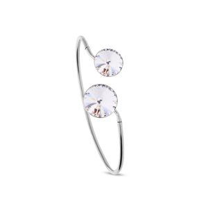 Stříbrný náramek se Swarovski Elements krystaly čirý Rivoli BB1122C Krystal,Stříbrný náramek se Swarovski Elements krystaly čirý Rivoli BB1122C Krysta