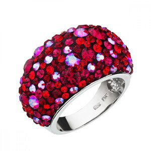 Stříbrný prsten s krystaly Swarovski červený 35028.3 Cherry 59,Stříbrný prsten s krystaly Swarovski červený 35028.3 Cherry 59