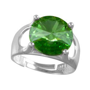 Prsten se Swarovski Elements Rivoli Peridot 12 mm,Prsten se Swarovski Elements Rivoli Peridot 12 mm