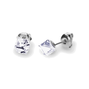 Náušnice se Swarovski Elements Small Cube Studs K48414C Krystal,Náušnice se Swarovski Elements Small Cube Studs K48414C Krystal