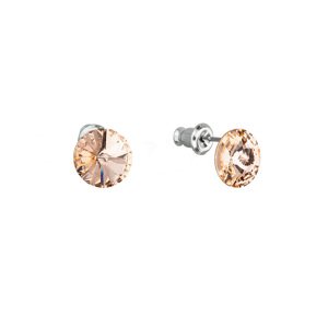 Náušnice Rivoli se Swarovski Elements Light Peach 8 mm,Náušnice Rivoli se Swarovski Elements Light Peach 8 mm