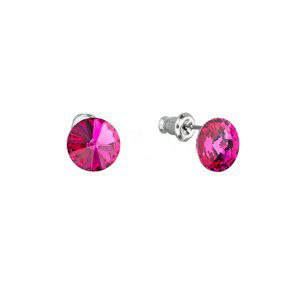 Náušnice Rivoli se Swarovski Elements Fuchsia 8 mm,Náušnice Rivoli se Swarovski Elements Fuchsia 8 mm