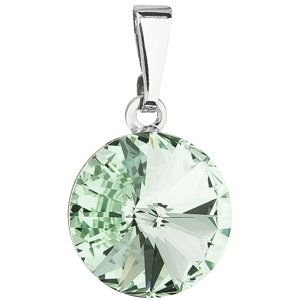 Přívěsek zelený Rivoli se Swarovski Elements Chrysolite 12 mm,Přívěsek zelený Rivoli se Swarovski Elements Chrysolite 12 mm