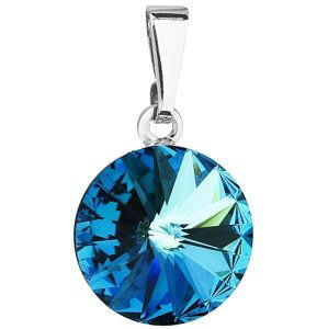 Přívěsek tmavě modrý Rivoli se Swarovski Elements Bermuda Blue 12 mm,Přívěsek tmavě modrý Rivoli se Swarovski Elements Bermuda Blue 12 mm