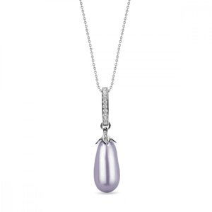 Náhrdelník se Swarovski Elements perla Lavender,Náhrdelník se Swarovski Elements perla Lavender