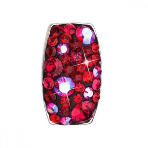 Stříbrný přívěsek s krystaly Swarovski červený obdélník 34194.3 Cherry,Stříbrný přívěsek s krystaly Swarovski červený obdélník 34194.3 Cherry