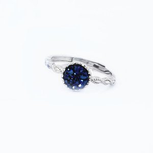 Stříbrný prsten  Blue Velvet
