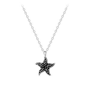 Stříbrný náhrdelník s hvězdicí