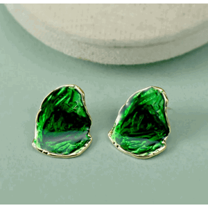Náušnice Bélen- zelená  - Náušnice s krystaly
