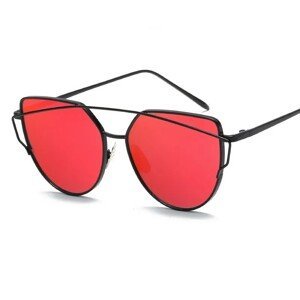 GLAM ROCK FASHION Zrcadlově červené sluneční brýle OK21WZ3