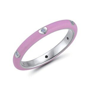 Pozlacený prsten se zirkony perleťové barvy pozlacená chirurgická ocel PST869RR7