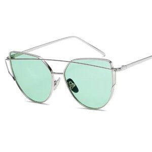 GLAM ROCK FASHION Mint Transparentní sluneční brýle OK21WZ18
