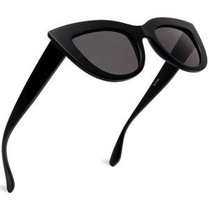 Dámské Sluneční Brýle Kočičích Očí s Zrcadlovým Efektem, Plast, UV400 Filtr Kat. 3D, Šířka 140 mm