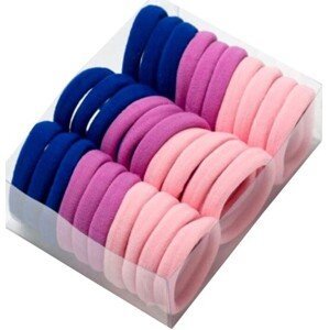 Silné a pružné gumičky do vlasů s volánky - 30 kusů, 4,5 cm, pružný plast