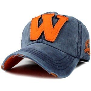 Univerzální džínová baseballová čepice s písmenem W, 100% bavlna, obvod 50-60 cm