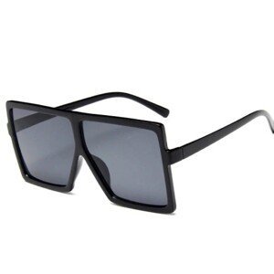 Velké retro sluneční brýle pro ženy, černé, plastový rám, UV filtr 400 kat. 3