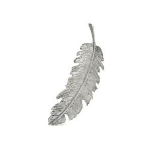 Dámská spona do vlasů Leaf, starozlatá/stříbrná/zlatá, bižuterní kov, 9.5x2.5 cm