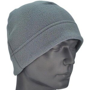 Pánská fleecová zimní čepice, šedá, 100% polyester, univerzální velikost