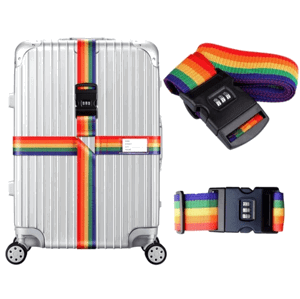 Bezpečnostní popruh na zavazadla pro barevné kufry
