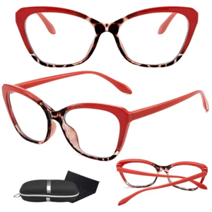 Elegantní růžové brýle s kočičími oky, antireflexní čočky, polykarbonát - plast, UV400 filtr