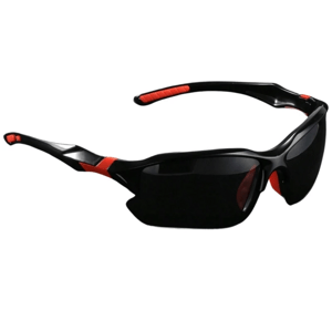 Camerazar Pánské sportovní sluneční brýle s polarizací, černé, odolné proti poškrábání, UV400 ochrana