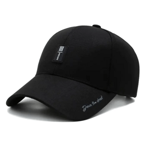 Camerazar Univerzální baseballová čepice pro muže a ženy, černá, jedna velikost