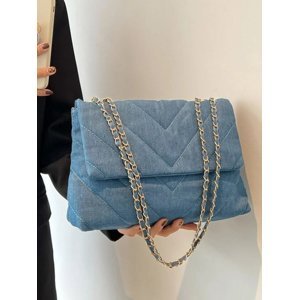 Modrá látková kabelka