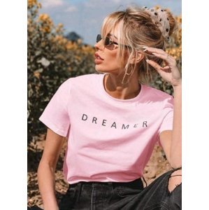 Růžové tričko DREAMER