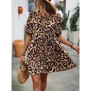 Šaty s leopardím vzorem