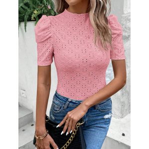 Růžové madeirové tričko
