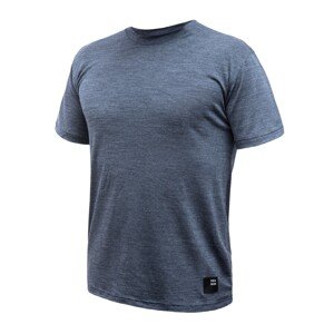 SENSOR MERINO LITE pánské triko mottled blue Velikost: XL