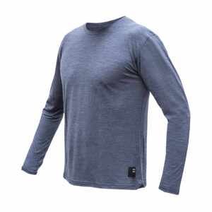 SENSOR MERINO LITE pánské triko dl.rukáv mottled blue Velikost: XL