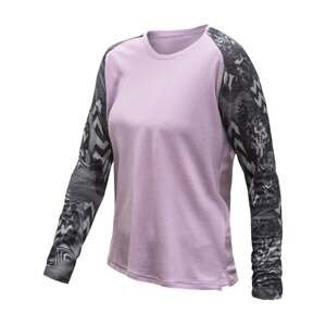 SENSOR MERINO BLEND IMPRESS dámské triko dl.rukáv violet/zebra Velikost: XL