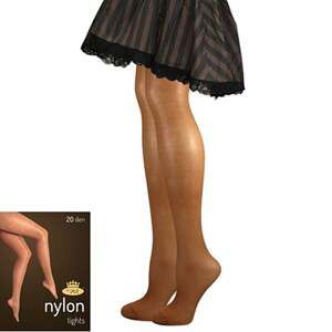 Punčochové kalhoty NYLON TIGHTS 20 DEN visone M/164-170/108