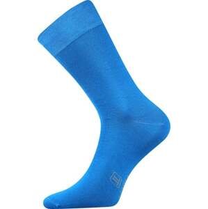 Barevné společenské ponožky Lonka DECOLOR středně modrá 43-46 (29-31)