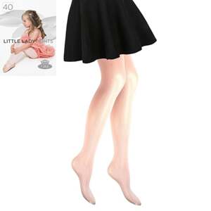 Dětské punčochové kalhoty LITTLE LADY TIGHTS 40 DEN bianco 110-116