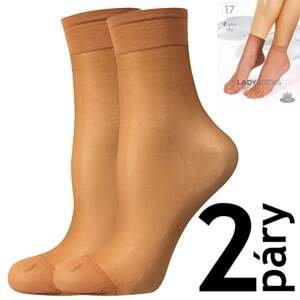 Punčochové ponožky LADY SOCKS 17 DEN / 2 páry opal uni