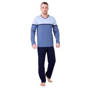 Pánské pyžamo Gaspar 541 HOTBERG modrá světlá XXL