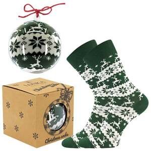 Vánoční ponožky Lonka ELFI zelená 33-38 (22-25)