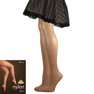 Punčochové kalhoty NYLON TIGHTS 20 DEN beige XL/176-182/116