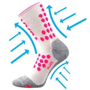 Kompresní ponožky VoXX FINISH bílá 35-38 (23-25)