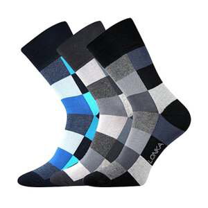 Společenské ponožky Lonka DECUBE mix tmavé 47-50 (32-34)