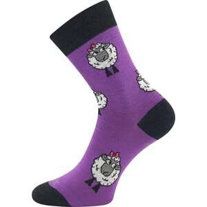 Dámské ponožky VoXX VLŇENKA fialová 39-42 (26-28)